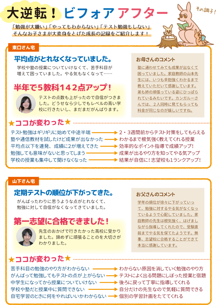 会員さまの体験記